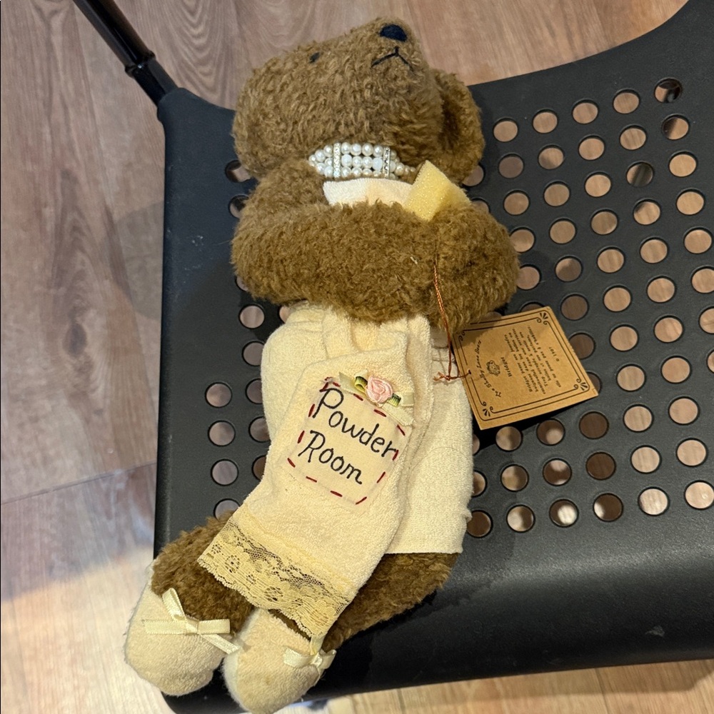 Adorable Brown Bear Plush with Cream Accents
